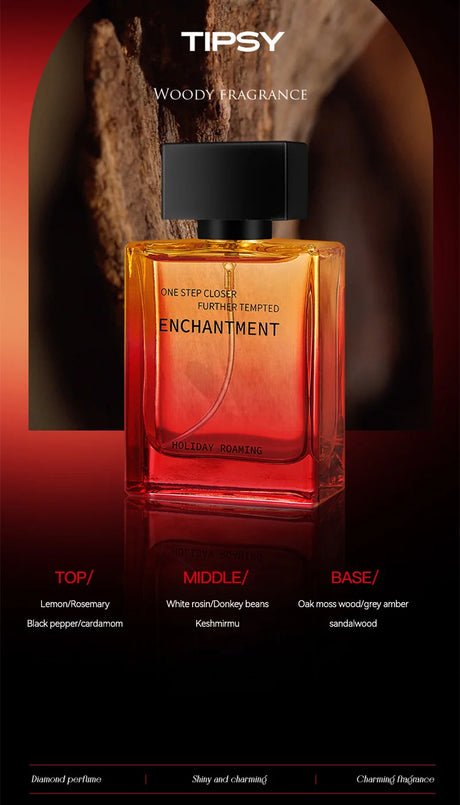 Tipsy Woody Men Perfume Long Lasting 72H Fresh Eau De Toilette 50ml Masculine Woody Niche Luxury Daily Wear