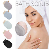Upgrade Back Scrubbing Towel Dual Sided Durable Exfoliating Body Towel Back Strap Unisex Detox Mud Back Scrub Extended Bathing T