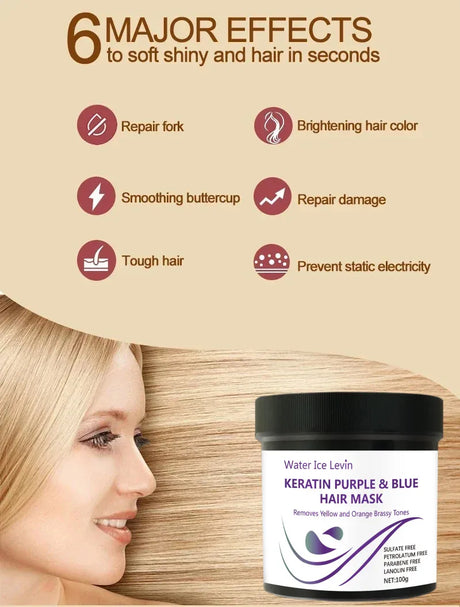 Magical Keratin Hair Mask 5 Seconds Repair Damaged Frizzy Hair Soft Smooth Shiny Nutrition Deep Moisturize Nourishing Hair Care