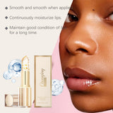 Color Changing Lipstick - Gilded Transparent, Transferproof Long Lasting Jelly Lip Balm with Deep Nourishment & Plumping Repair