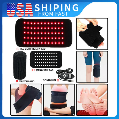 Infrared LED Light Medical Service Beauty Devices for Face and Body Back Knee Hands Feet Relief Portable Heat Pad