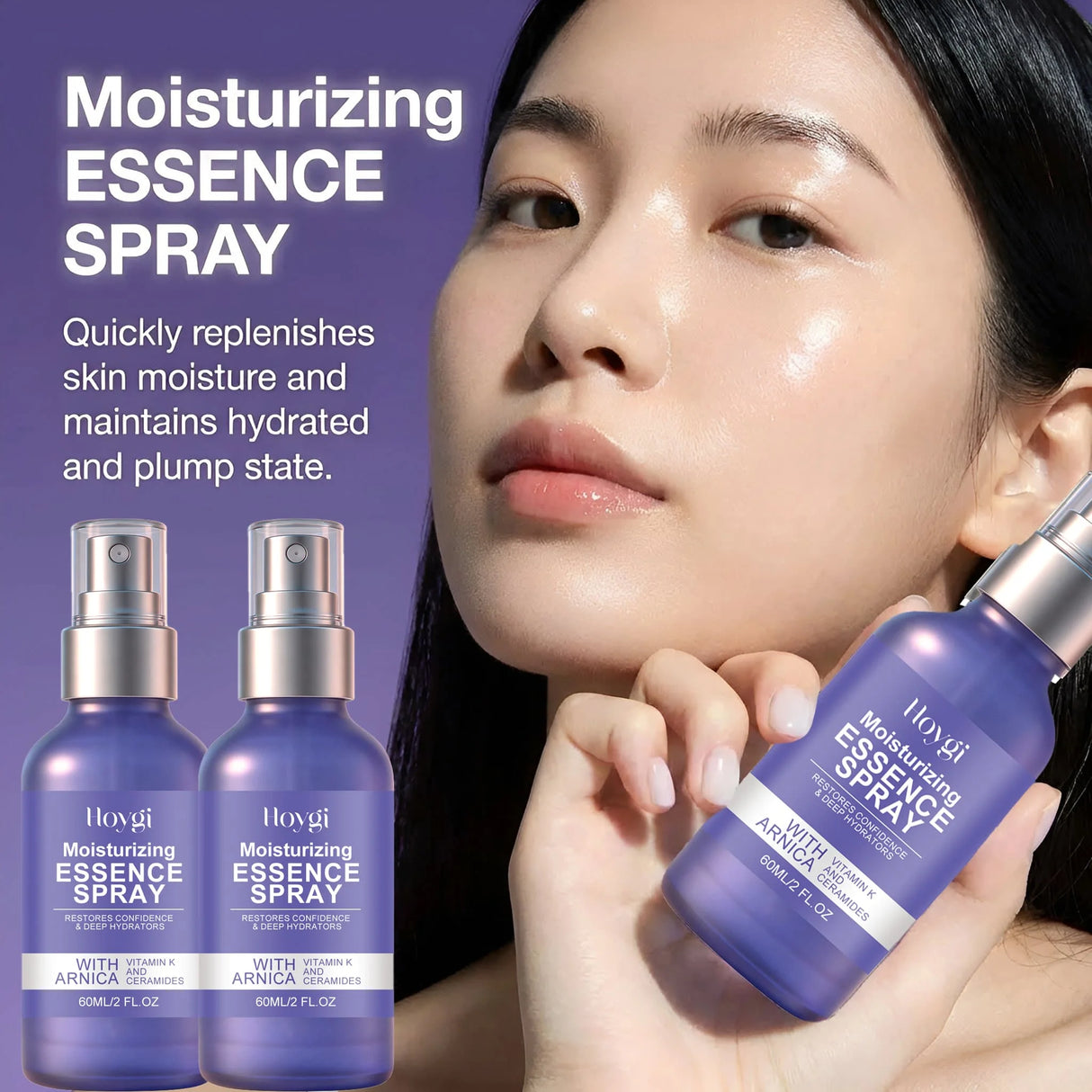 60ml Arnica Vitamin K Ceramide Moisturizing Essence Spray Deep Hydration Barrier Repair Soothing Daily Facial Care