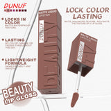 Matte Lip Gloss 8pc/set: Waterproof Lipstick Moisturizing Long Lasting Non-Stick Cup, Nude, Y2K Christmas Valentine's Day Gifts