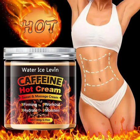 60g Caffeine Thermal Massage Cream - Deeply Nourishing and Firming Moisturizing Cream for Face and Body, Ideal for Exercise, Enhances the Moisturizing System, Moisturizing Cream