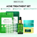 BREYLEE Tea Tree Essence Face Cream Acne Patch 4-Piece Set, Balances Oil And Water, Treats Acne