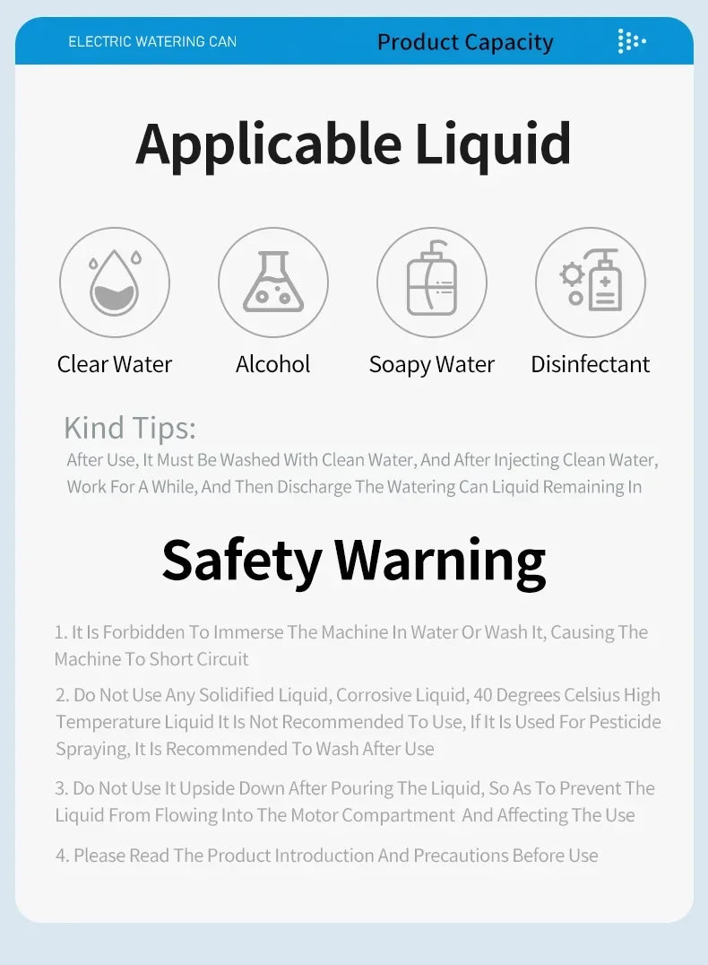 Automatic Watering Fogger Electric Plant Spray Bottle USB Electric Sanitizing Sprayer Hand Watering Machine Plants Garden Tools