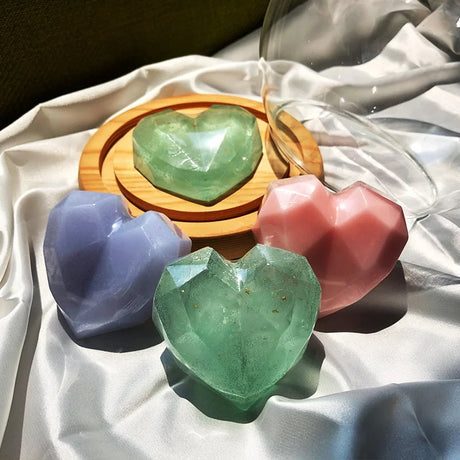 1/3/5pcs mix Diamond Heart Handmade Soap Wedding Gift Set Facial Soap with Chamomile Fragrance Essential Oil Soap