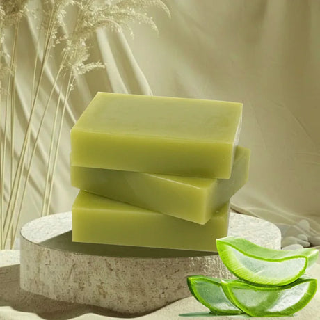 1/2/4/6Pcs Aloe Vera Whitening Soap, Remove Acne, Pimples, Skin Radiant, Improve Skin Luster, Vegan Bath Wash for All Skin Types