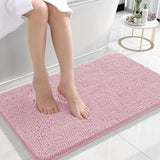 Bathroom Rugs 30x20, Extra Soft Absorbent Chenille Bath Rugs, Rubber Backing Quick Dry, Machine Washable Bath Mats for Bathroom