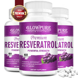 Resveratrol 1450mg - Premium Antioxidant Supplement for Anti-Aging, Immune Support, Brain & Joint Health