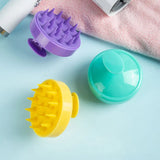 Silicone Scalp Massage Comb - Soft PE Bristles Shampoo Brush for Deep Cleansing, Home SPA & Bath Brush