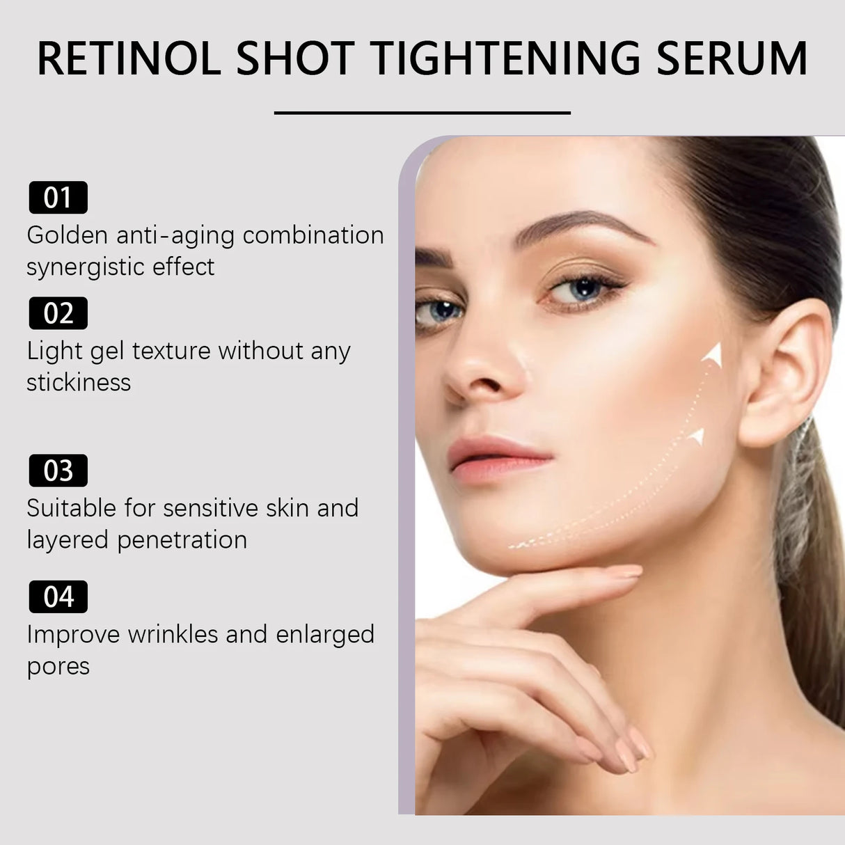 Retinol Firming Serum Anti-Wrinkle Shrink Pores Reduce Redness Sensitivity Brighten Skin Relieve Dryness Nourishing Face Essence