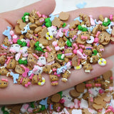 50PCS Nail Parts Charms Cute Cartoon Hello Kitty Nail Art Jewelry Decoration Phone Case Hairpin Manicure Press On Accessories