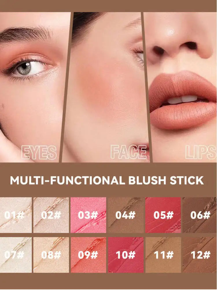 MLSMILE Highlight Contour 3-pack For 3D Makeup Brightening Skin Tone Face Blush Stick 3 Pcs Set 2025 New
