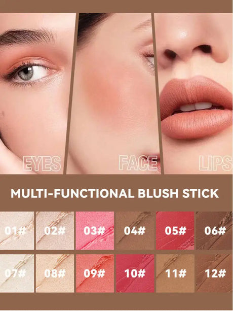 MLSMILE Highlight Contour 3-pack For 3D Makeup Brightening Skin Tone Face Blush Stick 3 Pcs Set 2025 New