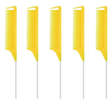Pro Pointed Tail Salon Hairdressing Hair Styling Anti-static Comb Hair Brush Steel Needle Pin Rat Tail Combs Barber Accessories