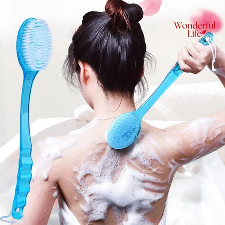 1/2Pcs Body Brush Back Showerhes Bathroom Brush Long Handle Soft Bath With Handle Exfoliating Scrub Skin Massager Exfoliation