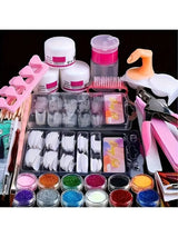 23-in-1 Acrylic Nail Kit for Beginners — Includes 12 Acrylic Powder Colors, Nail Extension Tools, and Various Manicure Tools