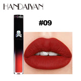 Matte Vampire Black Purple Lipstick Waterproof Long Lasting Lip Gloss Halloween Christmas Moisturizing Pigmented Lip Makeup