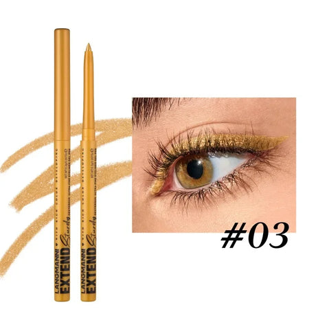 12-Color Fashion Eyeliner Pencil Smokey Punk Style Eye Liner Pen Long-lasting Waterproof Perform Stage Makeup Eyeshadow Stick
