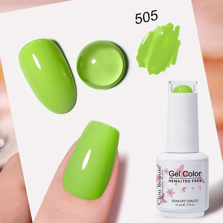 Clou Beaute Grey Color Nail Gel Polish Full Coverage Nail Polish Dark Red Gel Lacquer Varnish Vernis Semi Permanent Nail Art