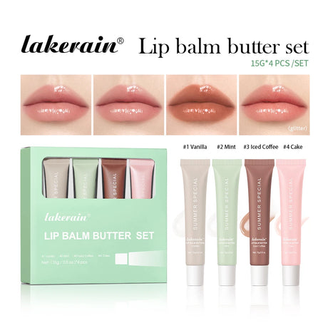 Mirror Lip Balm Butter Set Deep Moisturizing Lip Glaze Gross Smoothing Color Lips Oil Long Lasting Nourishing Lip Care Cosmetics