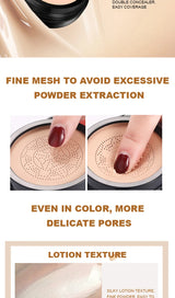 Ocheal BB Cream Air Cushion Compact Make Up Foundation Concealer Cream for Face Cosmetics Makeup Mushroom Head Puff