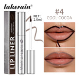 Lip Liner With Peel Off Lip Stain Tattoo Long Lasting Waterproof Transfer Proof Smudge Proof Matte Finish Lip Cosmetic Pencil