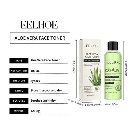 100ml Aloe Vera Toner Tonic Hydration Oil Control Refreshing Rejuvenation Smooth Facial Moisturizing Toner Serum Skin Care New