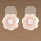 1Pairs Silicone Nipple Cover Lift Up Bra Sticker Adhesive Invisible Bras Chest Patch for Women Reusable Chest Breast Petals Pads