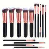 NEW 14PCS Makeup Brushes Set Soft Fluffy Foundation Blush Powder Eyeshadow Blending Female Cosmetics Beauty Tool Christmas Gift