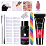 Limegirl Poly Nail UV Gel Set for Nails Quick Extension Building Soak Off UV Polys Nail Gel Kit Manicure Art  Decoration Tools