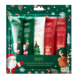 Christmas Hand Cream Set, Contains 3 Styles, Each 30g, Contains Niacinamide, Hyaluronic Acid and Other Ingredients, Moisturizing Texture, Nourishes the Skin, and Has a Light Fragrance Seasonal Maintenance, Christmas-Themed Pa