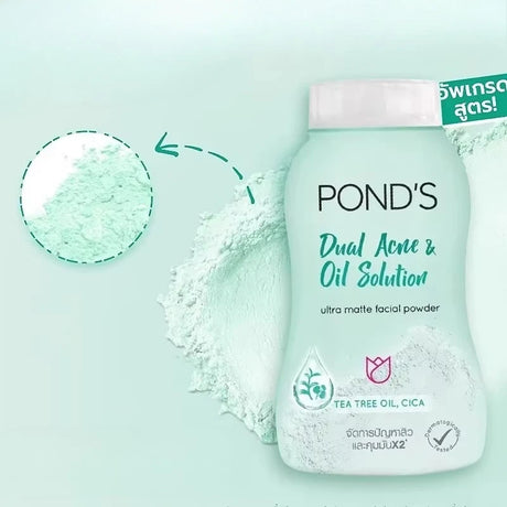 PONDS Thailand Setting Powder, Oil-Control & Long-Lasting Matte Finish, Lightweight Face Powder for Makeup Fixing