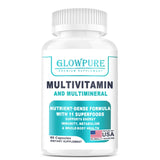 Organic Multivitamin for Women - Whole Food with B-Complex, Vitamin C, D3 & K2 for Immunity, Stress, Hair, Skin & Nails