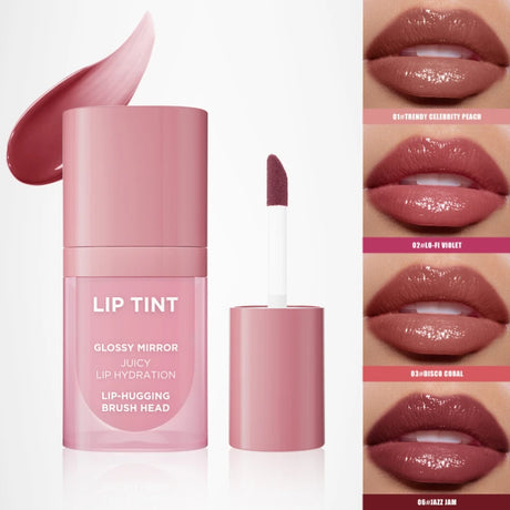 Brand Mirror Lip Gloss 5ml Non Stick To Cup Non Fading Long-lasting Moisturizing Hydrating Natural Portable Brush Head Lip Gloss