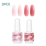 Nailpop 15ml Builder Gel Nail Polish for Nail Apex & Extension Strengthener Upgraded Soak Off UV Gel Rhinestone Glue 4 Colors