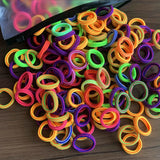 50/100Pcs Hair Bands for Children Colorful Nylon Scrunchie Hair Ties Rubber Band Kids Elastic Hair Leagues Girl Accessories
