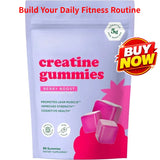 Protein Gummies with Whey Creatine Collagen 12g Protein Muscle Support Energy Nutrition Sugar Free Fitness Supplement 60 Gummies