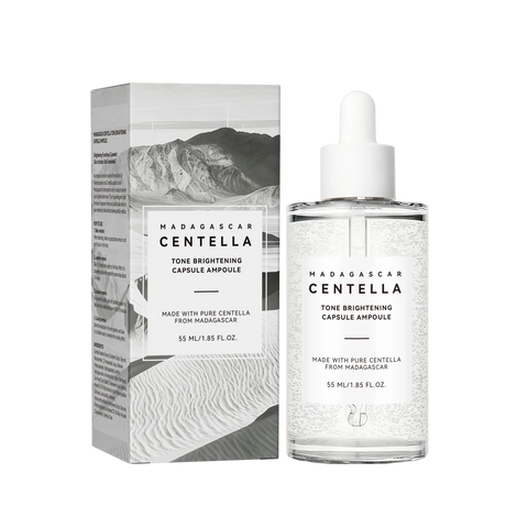 Skin Tone Perfector Brightening Ampoule 55ml - Centella & Niacinamide Serum Hydrates, Soothes & Enhances Radiance.