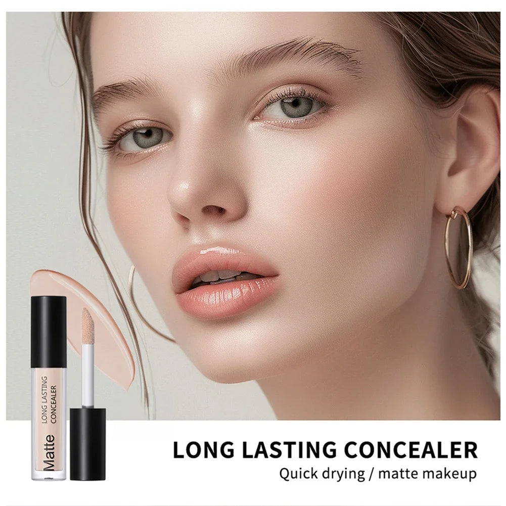 Dark Circles Acne Marks Cover Matte Face Concealer Brighten Skin Tone Repair Makeup Cosmetic for Women Daily