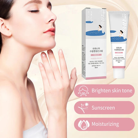 Sunscreen Spf 50+ Pa+++ Uv Protection Isolation Sunblock Refreshing Brightening Hydrating Waterproof Makeup Whit-ening Sun Cream