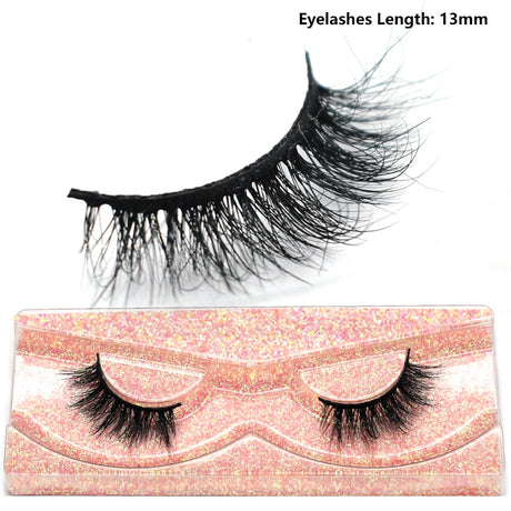 Half Lashes Mink Eyelashes Fluffy Soft False Eyelashes Wispy Cross Mink Eye Lashes Natural Short Mink Eyelash Extension Makeup