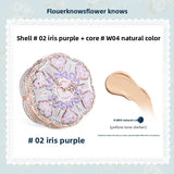 Flower Knows Makeup Base Garden Air Cushion Foundation CC Cream Skin Friendly Concealer Makeup Moisturizing Natural Coverage