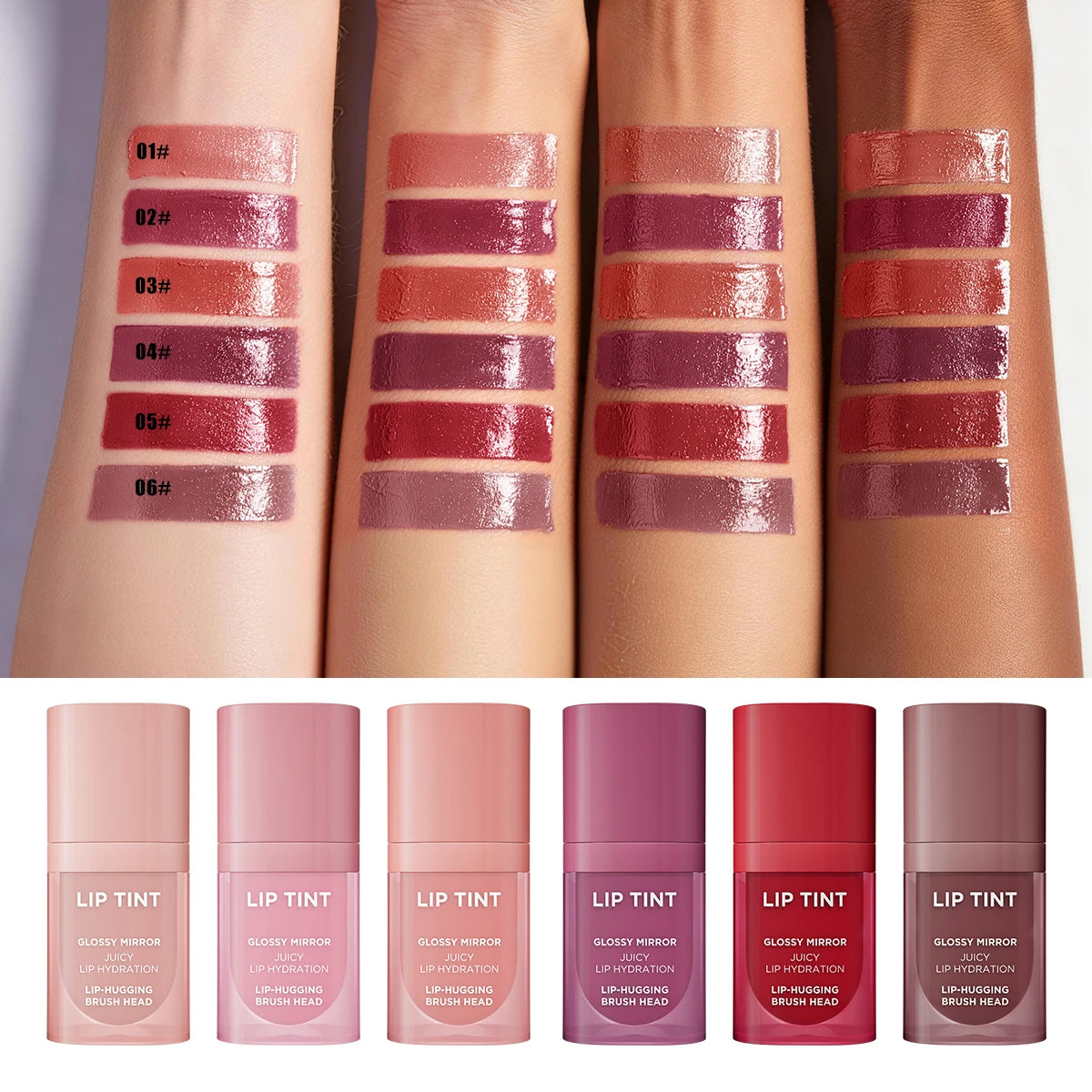 Velvet Lip Gloss Matte Lip Tint Waterproof Non-stick Cup Anti-fade Moisturizing Long Lasting Plump Lip Makeup