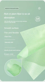 100Pcs New Face Oil Blotting Paper Protable Matting Face Wipes Facial Cleanser Oil Control Oil-absorbing Face Cleaning Tools