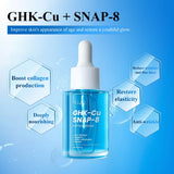 GHK-Cu Copper Peptides Facial Serum with SNAP-8 for Fine Lines, Wrinkles, Firming, Deep Hydration & Collagen，All Skin Types