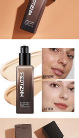 Feotznw Foundation Cream Long-lasting Makeup - 12H Natural Base Skin-toned Fit Natural-looking Lightweight Buildable Coverage