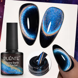 PUENTE 7.5ML Nude Shade Moonlight Cat Magnetic Gel Nail Polish Ultra-Bright Cat Eye Soak Off UV Semi-Permanent Varnish Manicure