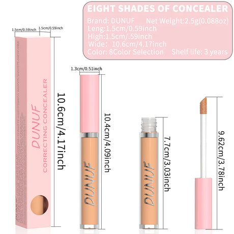 Waterproof Liquid Concealer Stick Foundation & Moisturizer Orange & Green Color Correcting Covers Acne Dark Circles & Contours